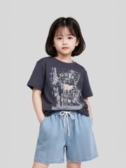 Áo hun Trẻ Em Green X Typo Go Outside KTS 3456