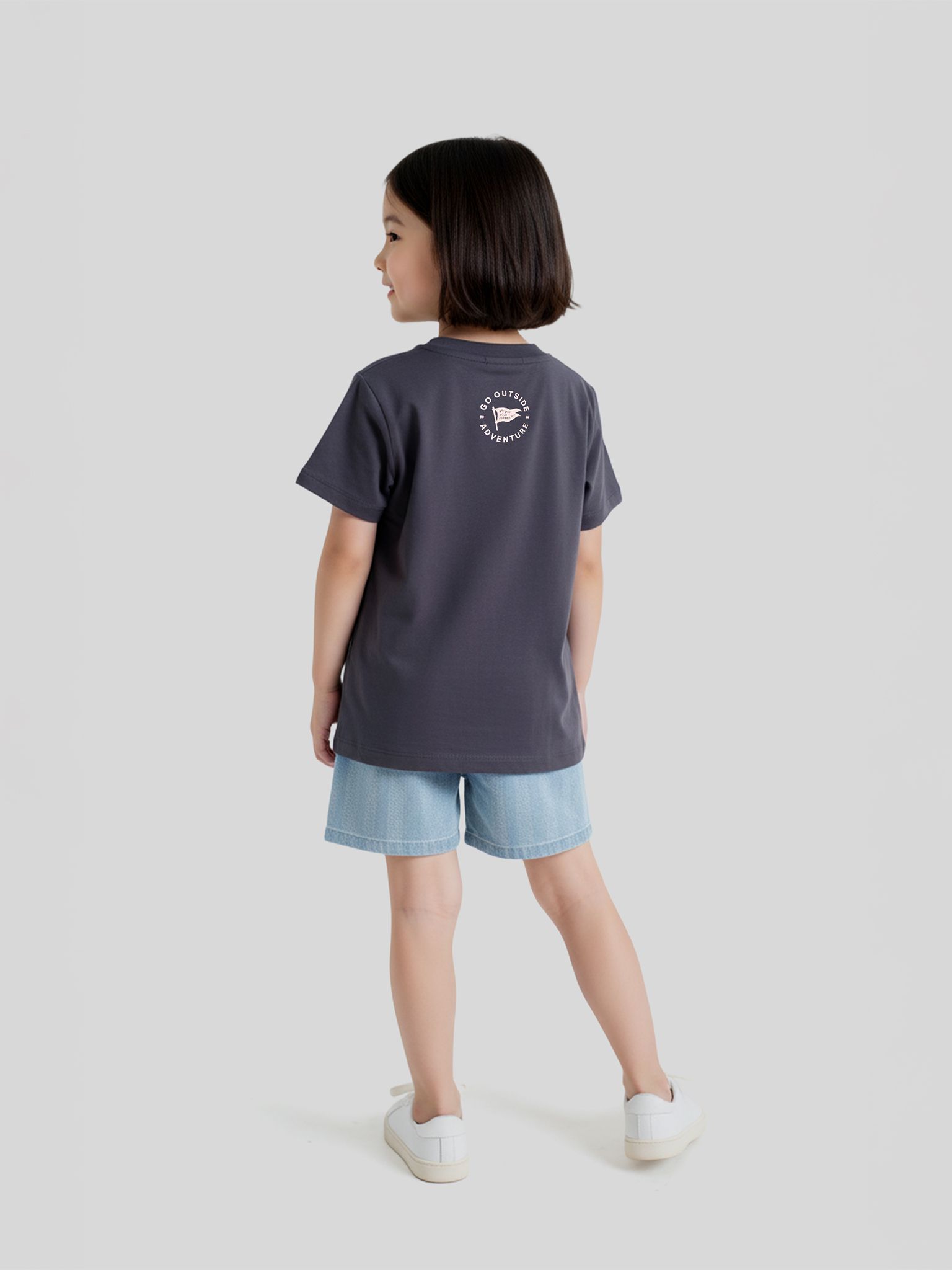 Áo Thun Trẻ Em Green X Typo Go Outside KTS 3456 COUPLE TX