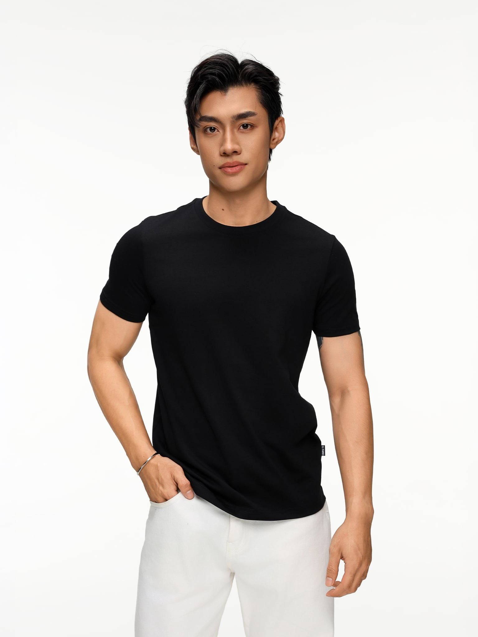  Áo Thun Nam Cổ Tròn Đốm Slim Basic MTS 1375 