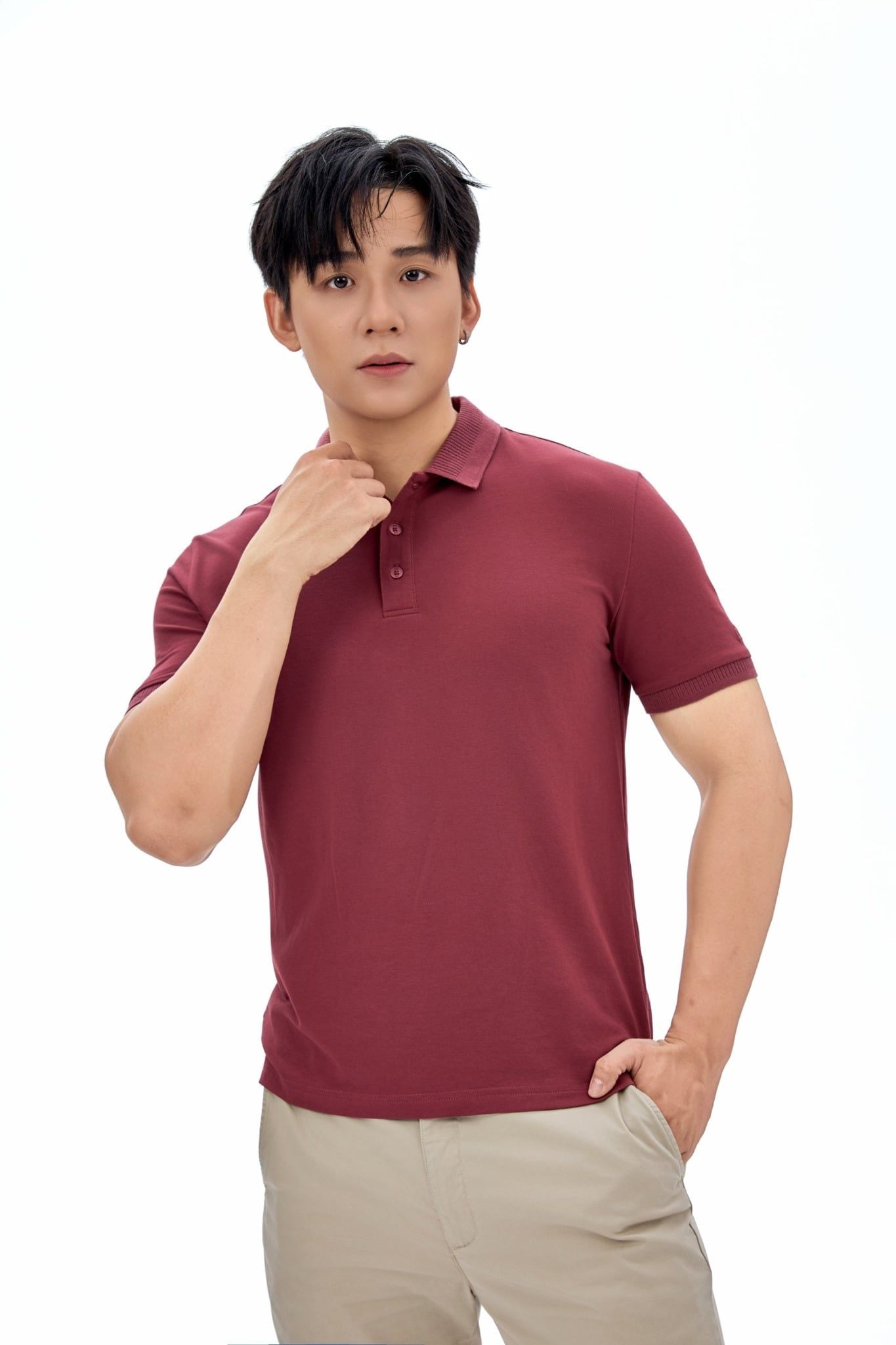  Polo Nam Regular Basic Thêu Logo CTX MPO 1066 