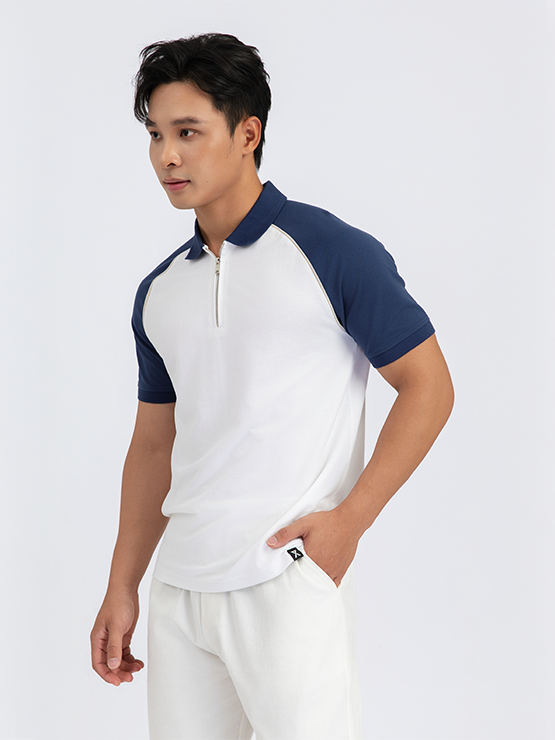  Áo Polo Nam Raglan Khóa Zip SS26 MPO 1089 