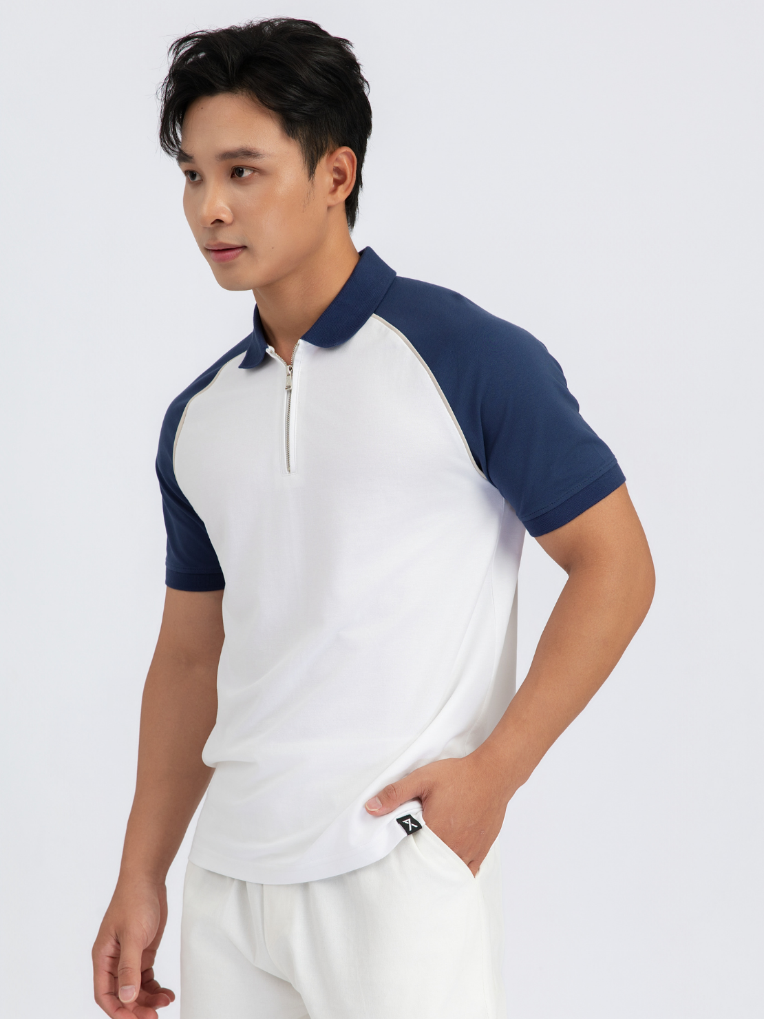  Áo Polo Nam Raglan Khóa Zip SS26 MPO 1089 