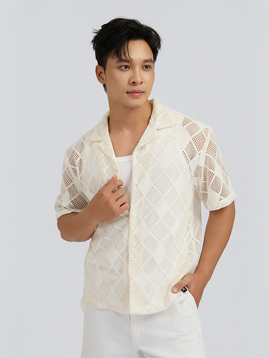  Áo Sơ Mi Nam Cuban Diamond SS26 MSH 1034 