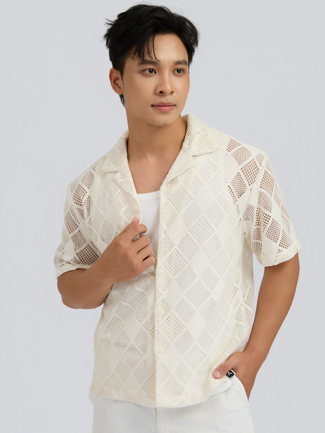  Áo Sơ Mi Nam Cuban Diamond SS26 MSH 1034 