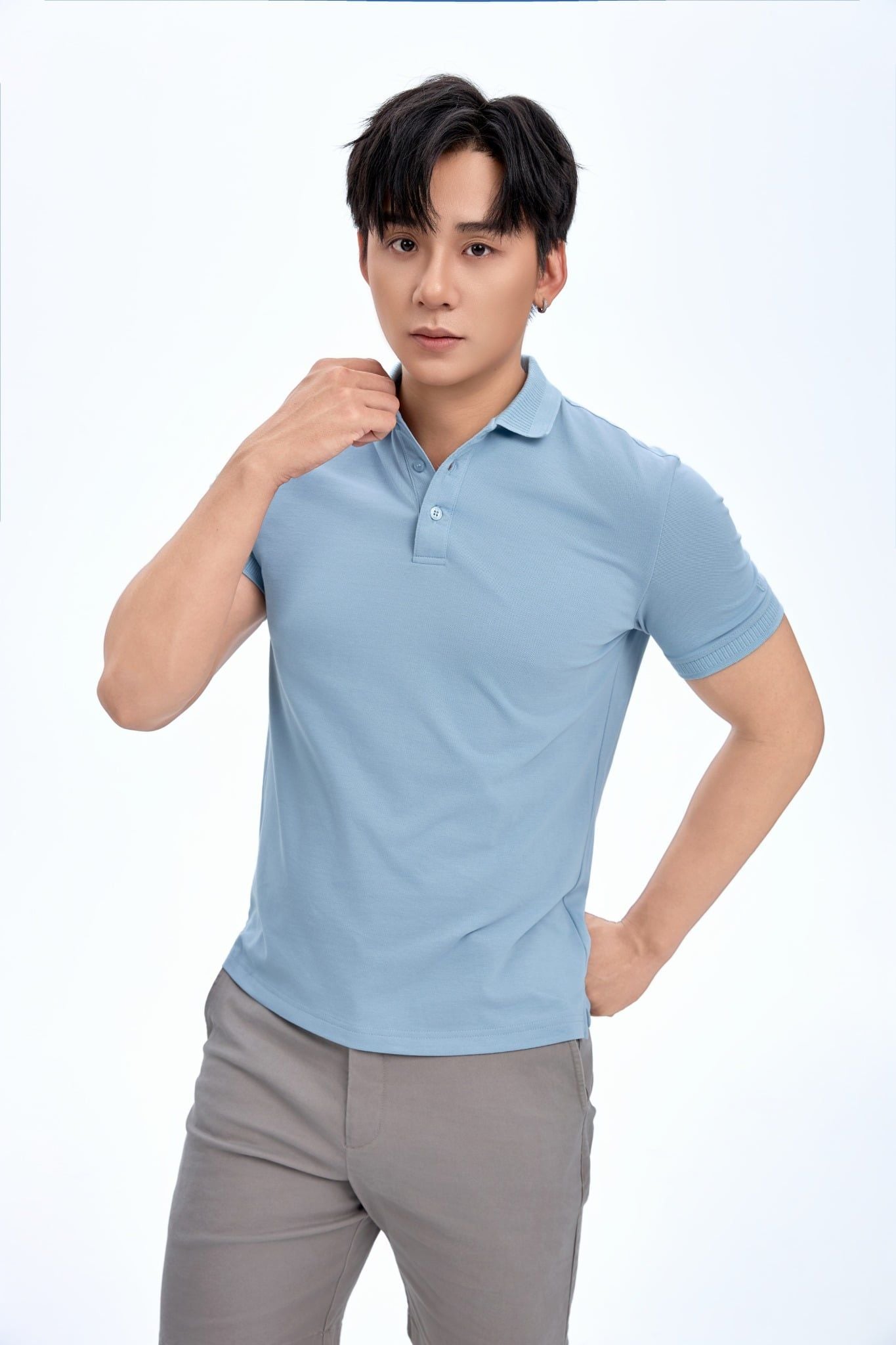  Polo Nam Regular Basic Thêu Logo CTX MPO 1066 