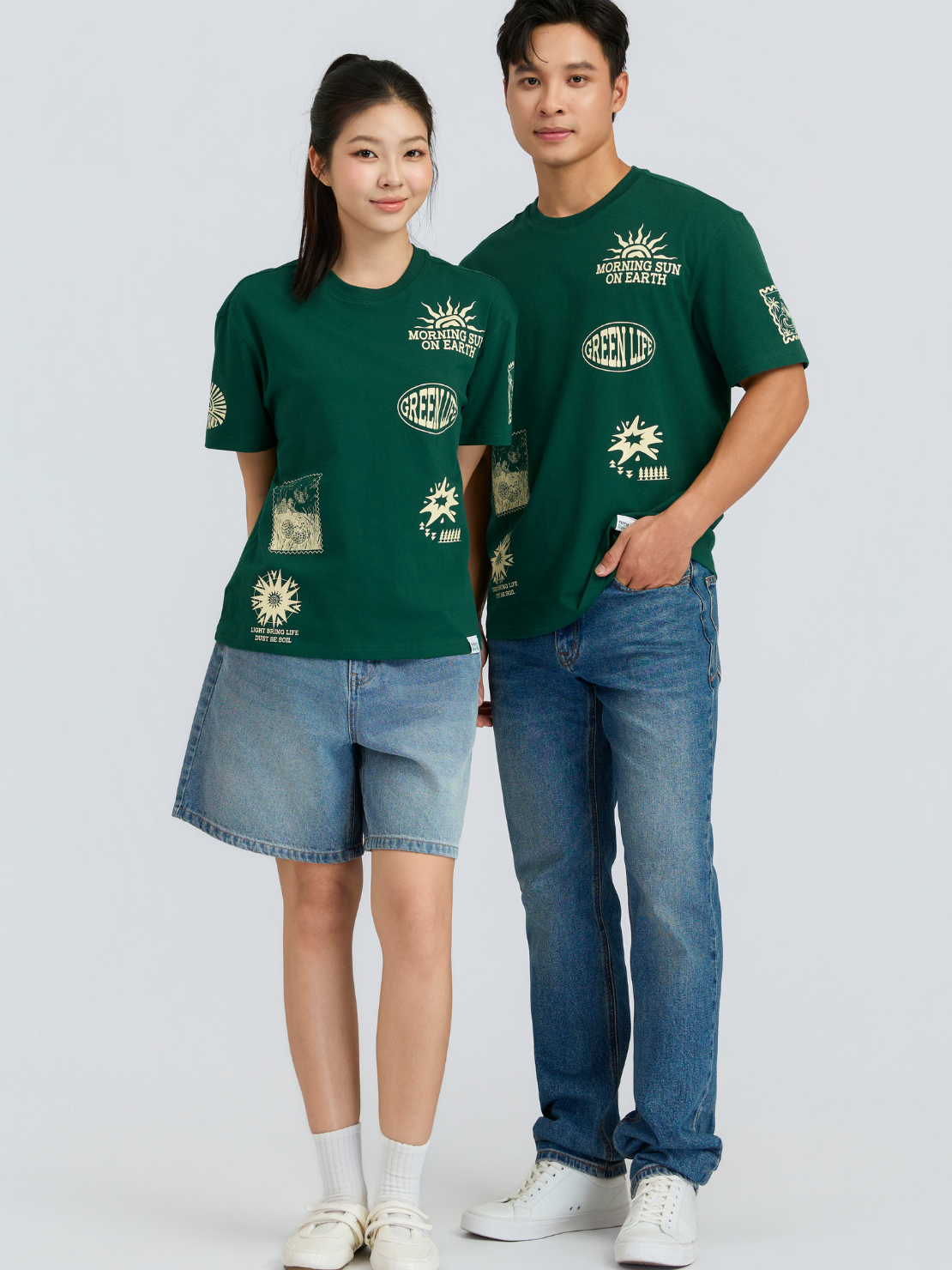  Áo Thun Nam Relax Palf Green Ex MTS 1512 