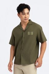 Áo Sơ Mi Tay Ngắn Nam Relax Linen Green Luck MSH 1032