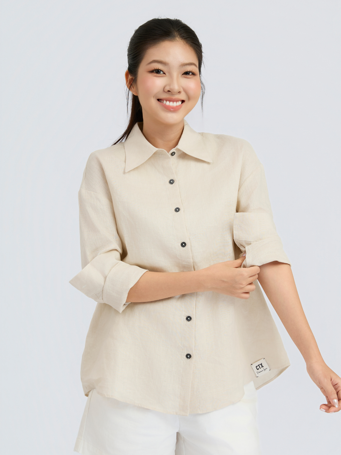  Áo Sơ Mi Nữ Relax Linen SS26 WBL 2036 