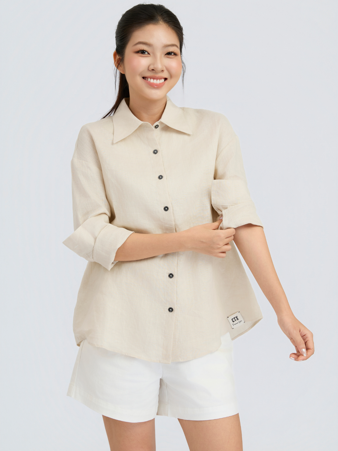  Áo Sơ Mi Nữ Relax Linen SS26 WBL 2036 