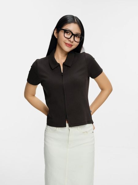  Áo Polo Nữ Basic Jersey Zip WPO 2083 