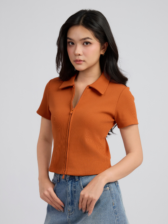  Áo Thun Nữ Jersey Polo Rib WTS 2536 