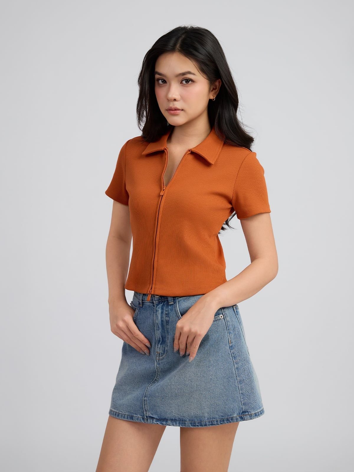  Áo Thun Nữ Jersey Polo Rib WTS 2536 
