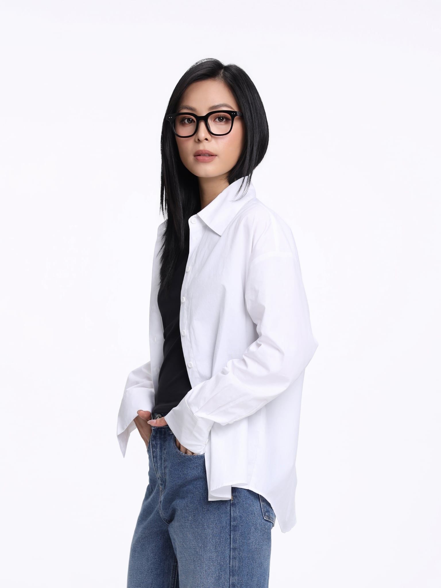  Áo Sơ Mi Nữ Liberty Oxford Oversize WBL 2030 