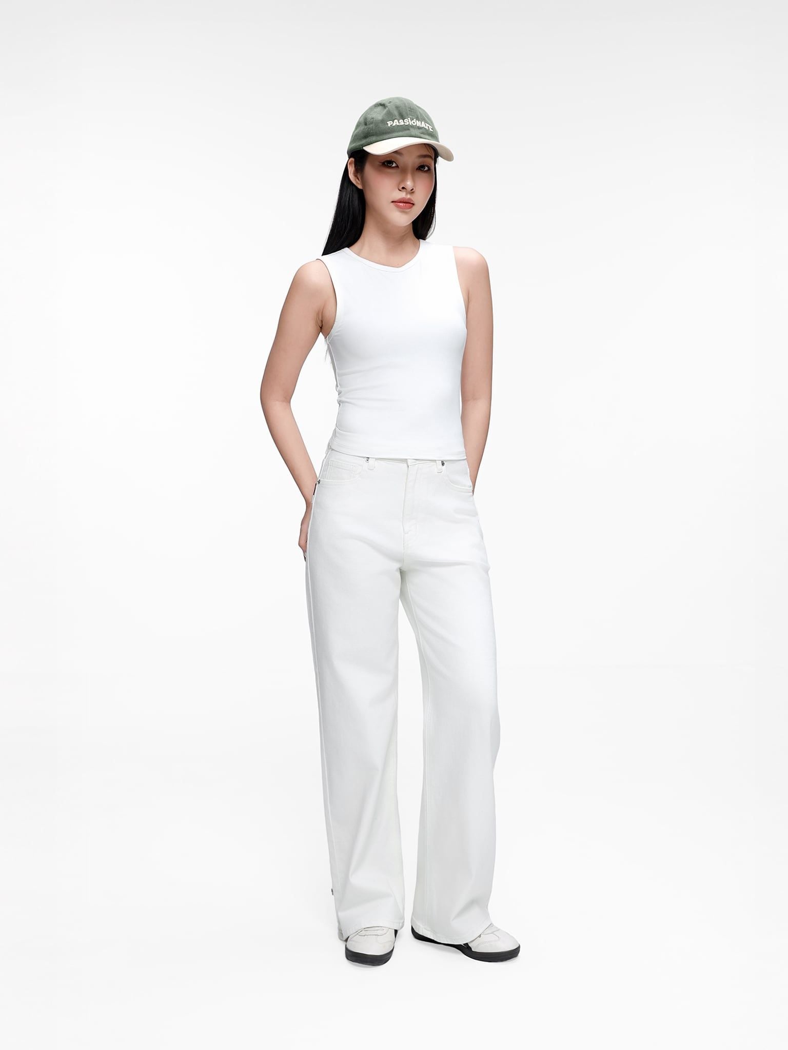  Quần Jean Nữ Culotte Denim WJE 2034 