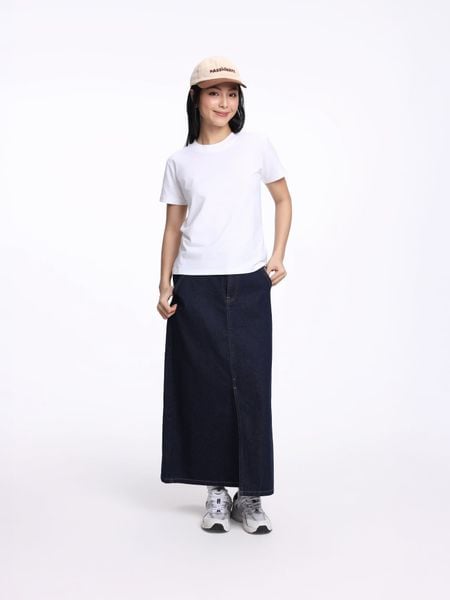  Váy Nữ Midi Skirt Jean A Line WSK 2033 