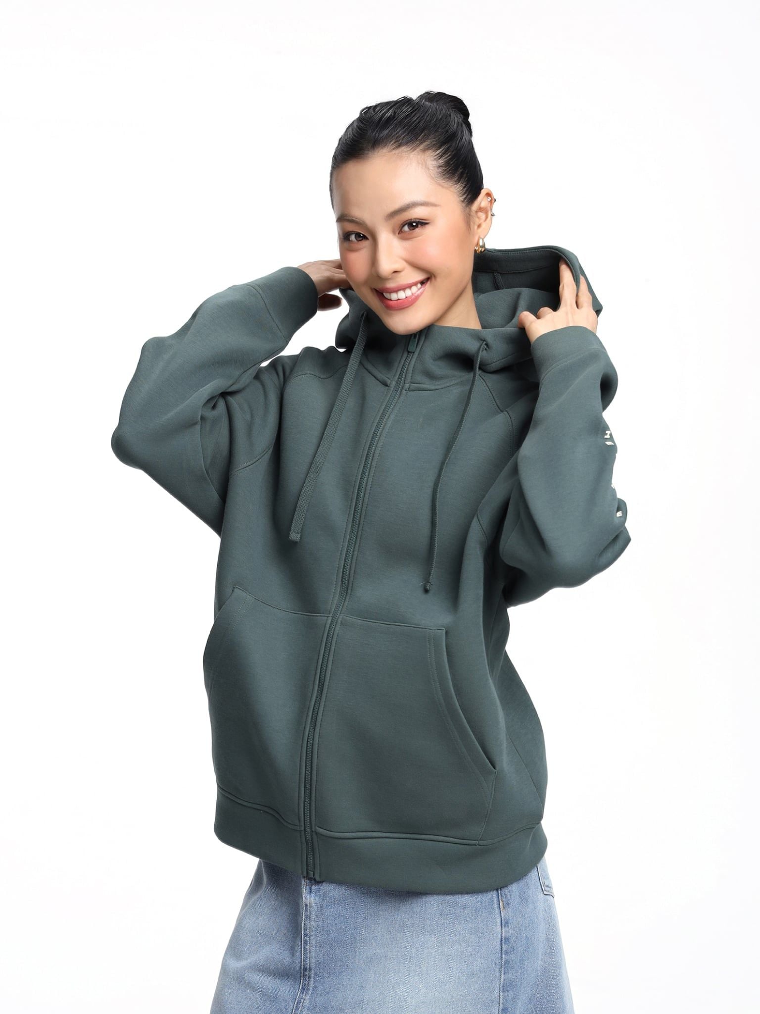  Áo Khoác Nữ Double Face Original Slogan WOK 2063 