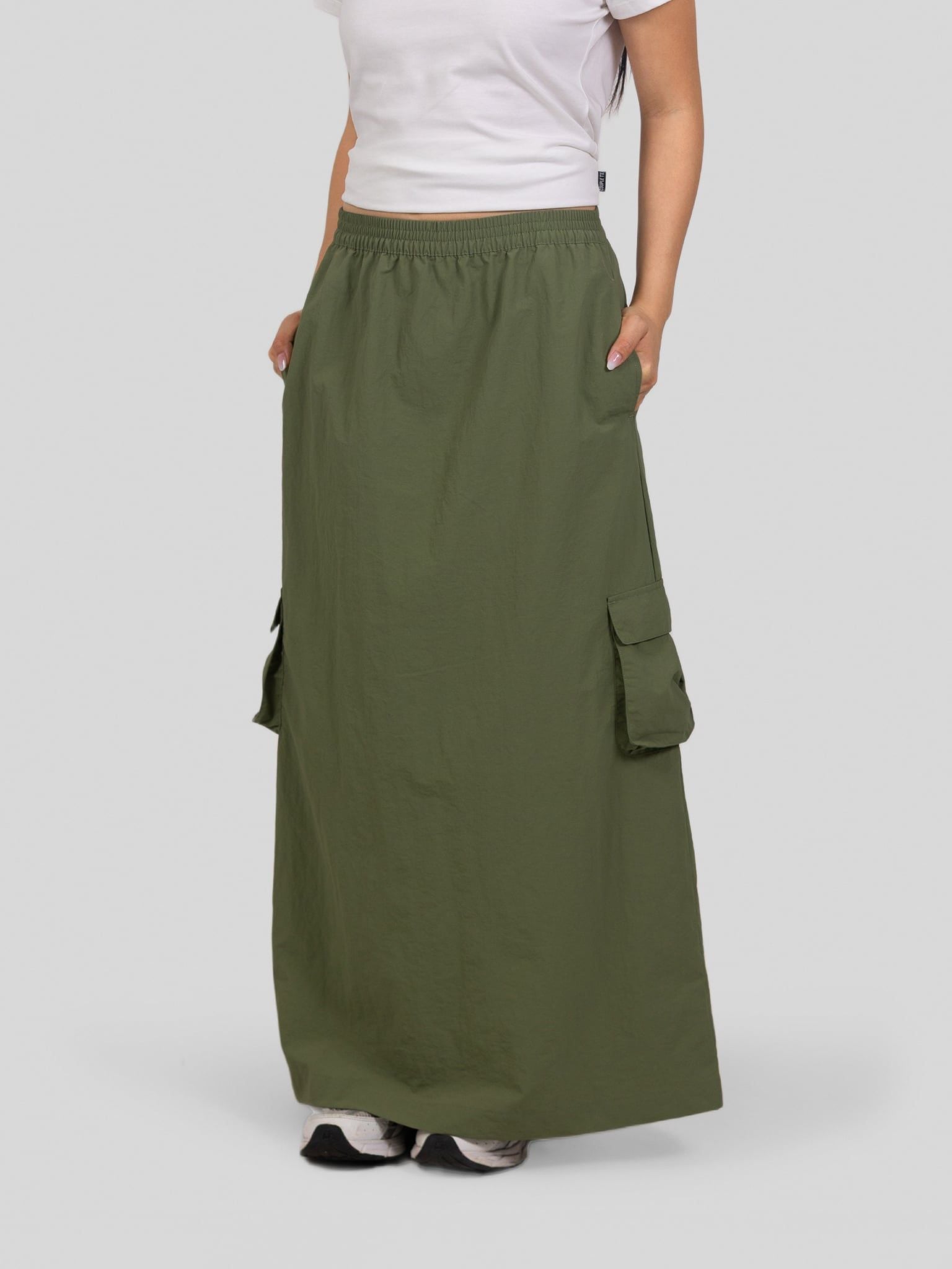  Chân Váy Dù Cargo Midi WSK 2032 