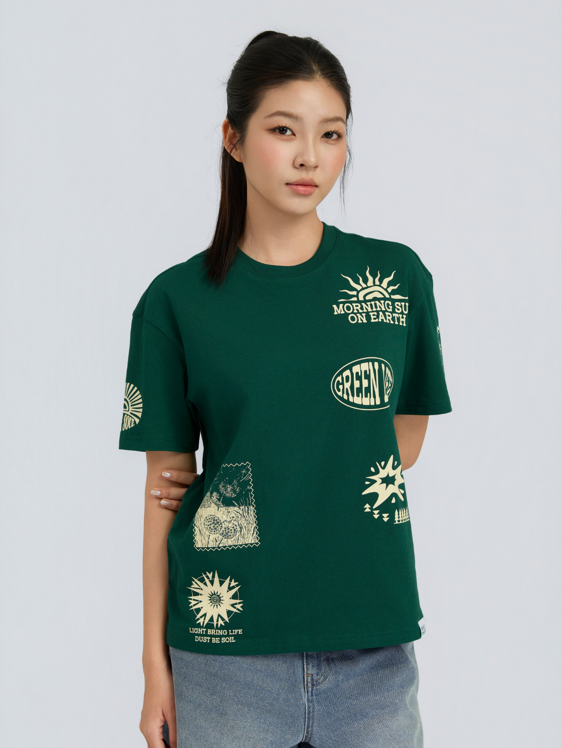  Áo Thun Nữ Relax Green EX SS26 WTS 2512 