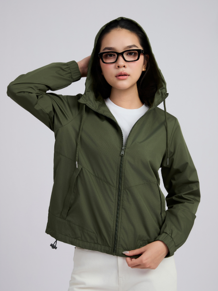  Áo Khoác Nữ Dù Trơn Basic Recycle WOP 2105 