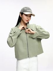 Áo Khoác Nữ Khaki Oversize Boxy WOF 2035