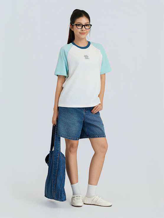  Quần Short Jeans Nữ Bermuda SS26 WSR 2061 