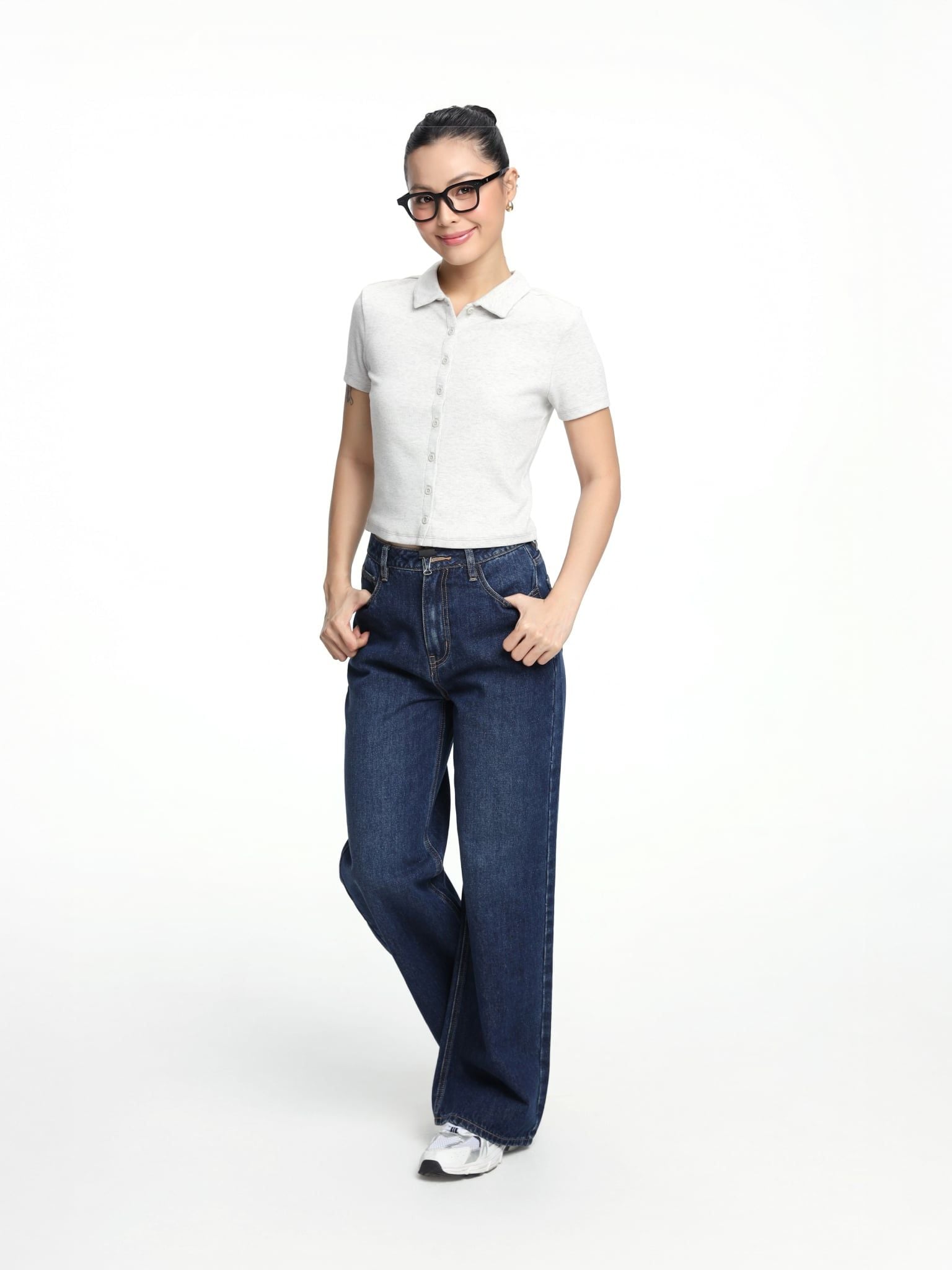  Quần Jean Nữ Relax Flared WJE 2030 