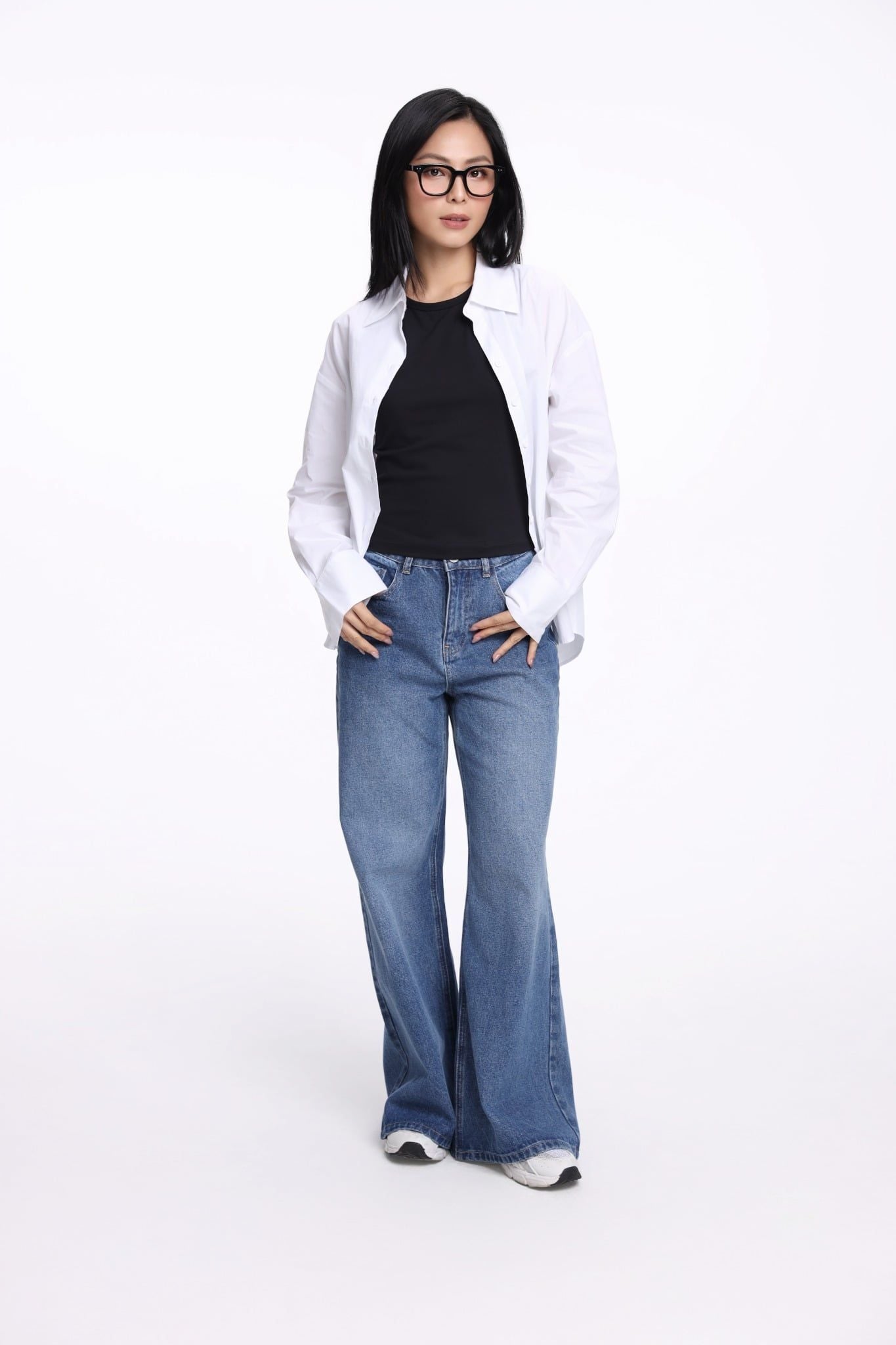  Quần Jean Nữ Relax Flared WJE 2030 