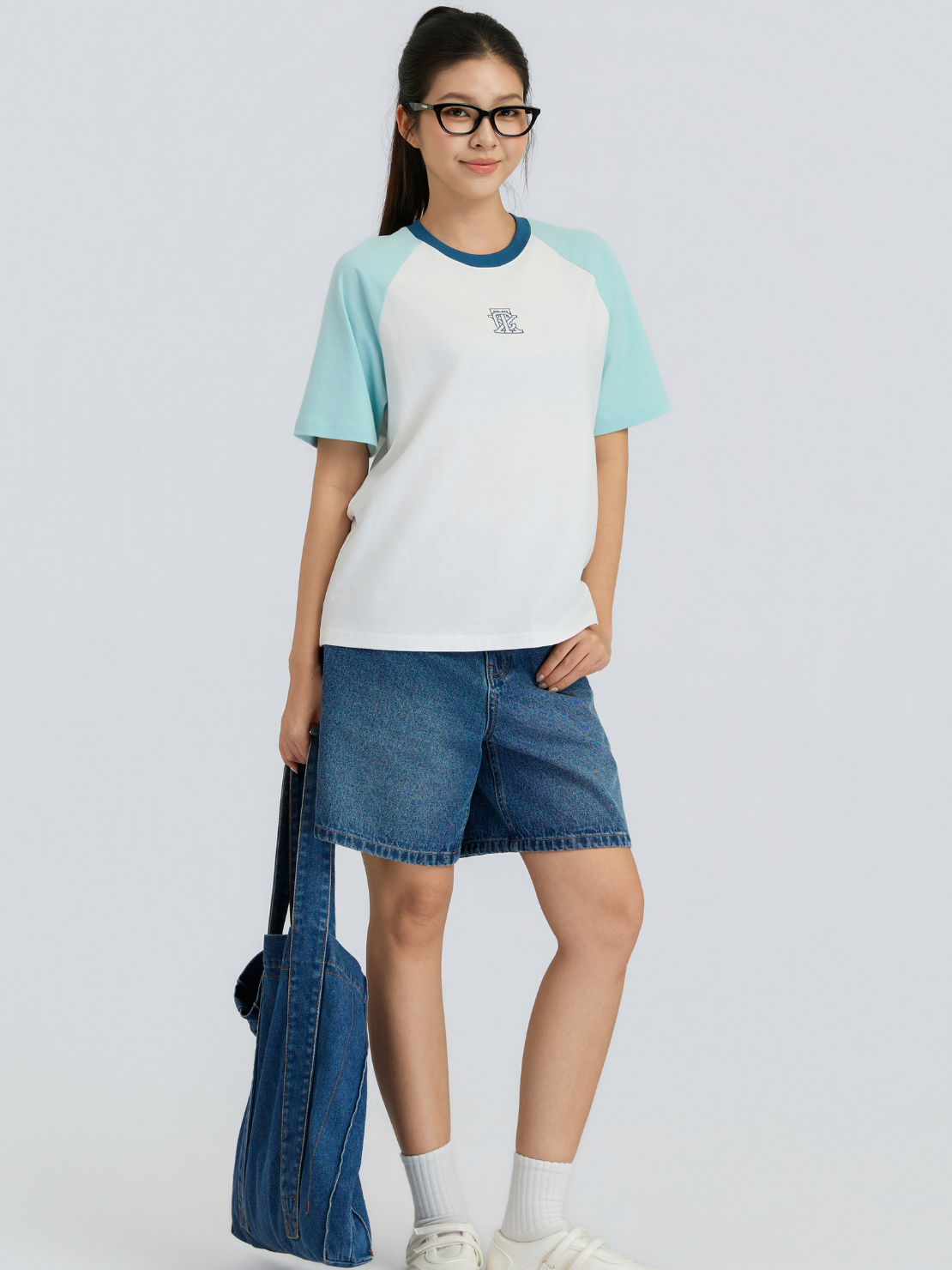  Quần Short Jeans Nữ Bermuda SS26 WSR 2061 