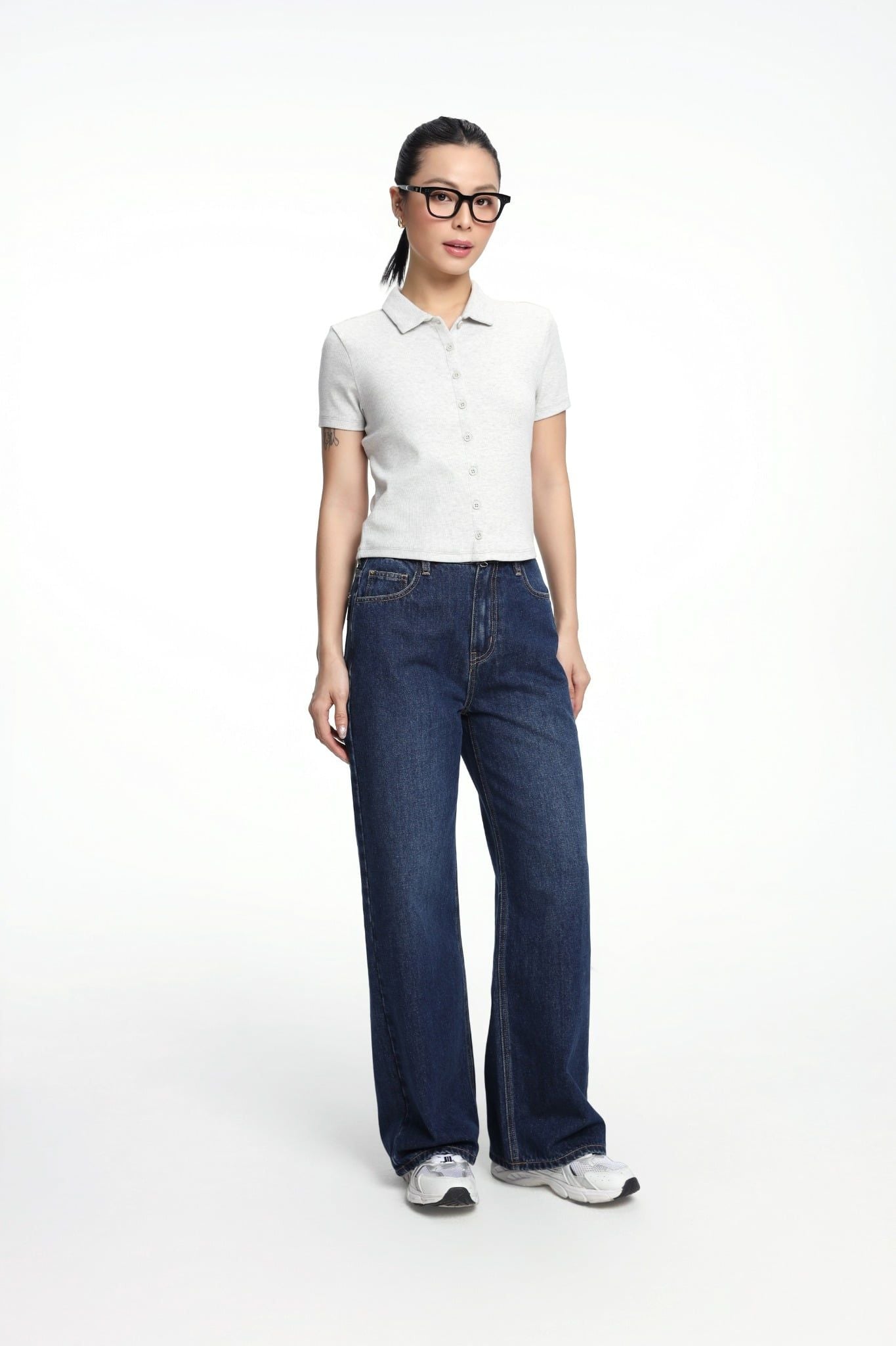  Quần Jean Nữ Relax Flared WJE 2030 