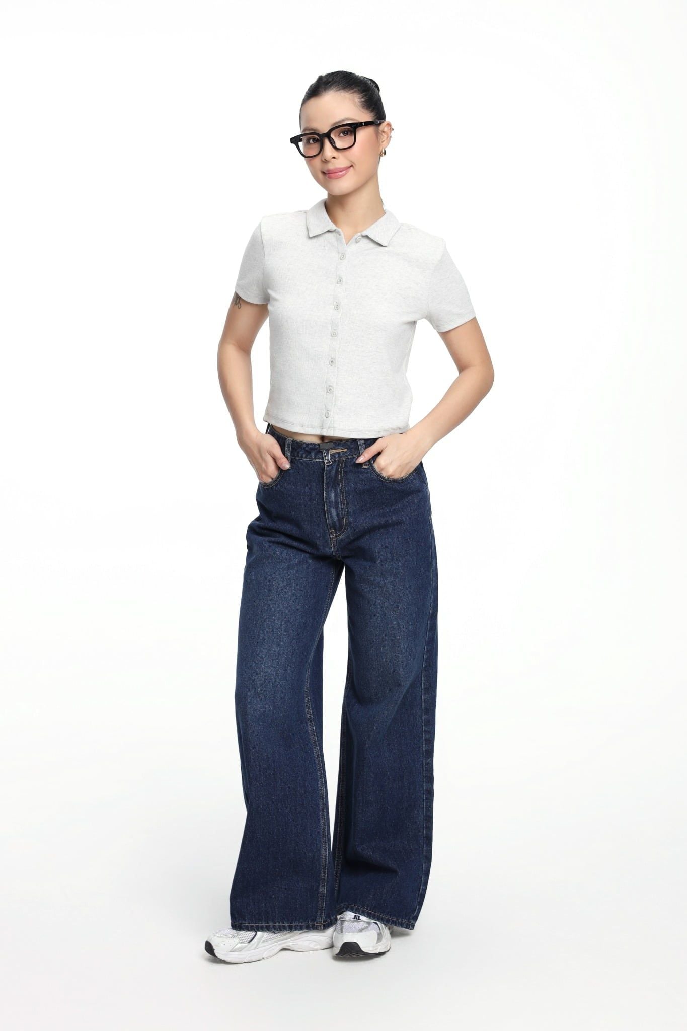  Quần Jean Nữ Relax Flared WJE 2030 