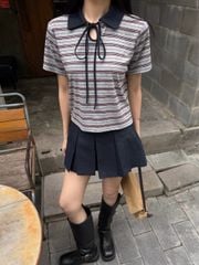 Lace Polo Shirt