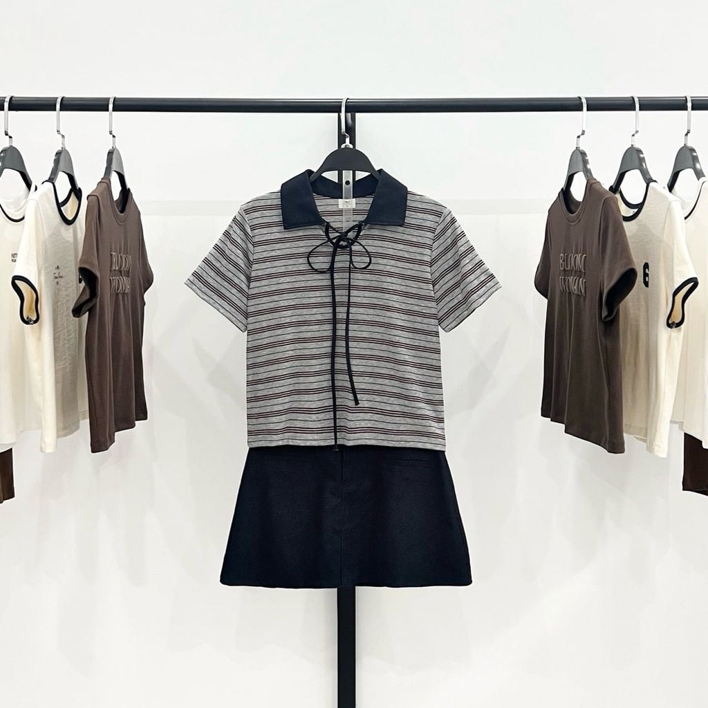 Lace Polo Shirt