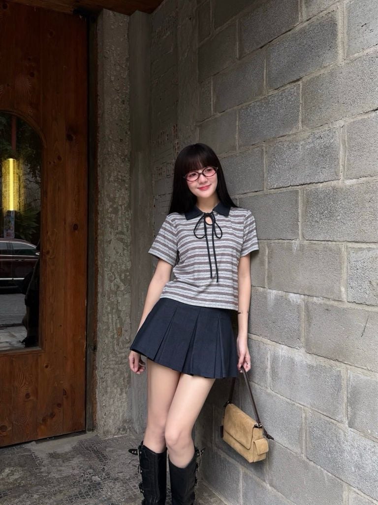 Lace Polo Shirt