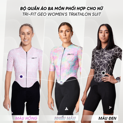 Bộ Quần Áo Ba Môn Phối Hợp Cho Nữ - Tri-Fit Geo Women's Triathlon Suit
