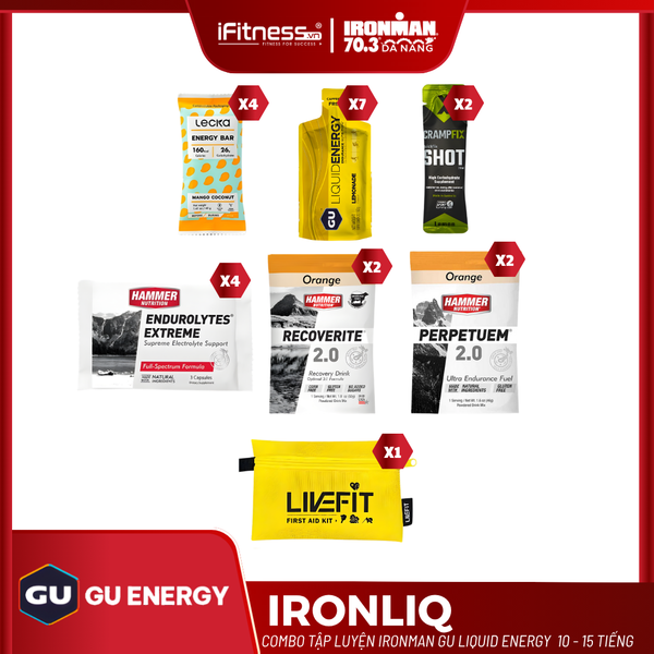 Combo Tập Luyện Ironman Gu Liquid Energy