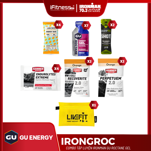 Combo Tập Luyện Ironman Gu Roctane Gel