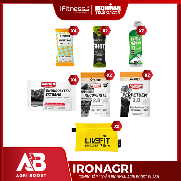 Combo Tập Luyện Ironman Agri Boost Flash
