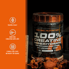 Sữa Tăng Sức Mạnh Sức Bền 100% Creatine Monohydrate Scitec Nutrition 300G (88 Serving)