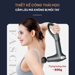 Máy massage cầm tay chính hãng GOODFIT GF01MG có tay cầm trợ lực có thể tháo rời