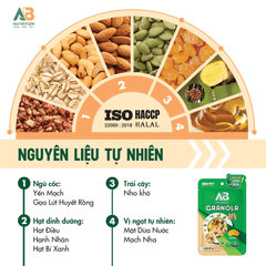Túi ngũ Cốc Granola Bite 30g: Năng Lượng Sạch Dạng Viên Mềm