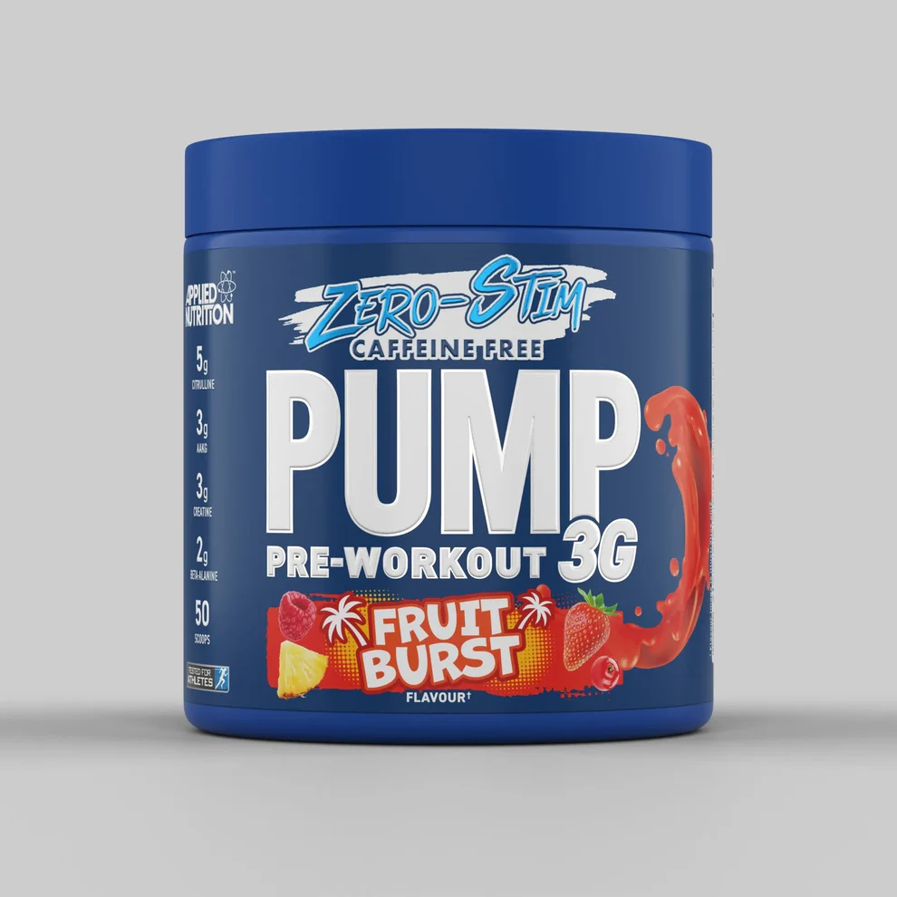 Sữa uống trước khi tập Applied Nutrition Pump 3G Pre Workout Caffeine Free 375G