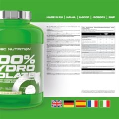 Sữa Tăng Cơ Scitec Nutrition 100% Hydro Isolate 700g ( 30 Servings )