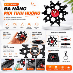 Con Quay Đa Năng Spinner iRace Kiêm Cờ Lê Bông Tuyết 23 Trong 1