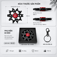 Con Quay Đa Năng Spinner iRace Kiêm Cờ Lê Bông Tuyết 23 Trong 1