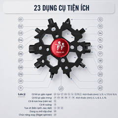 Con Quay Đa Năng Spinner iRace Kiêm Cờ Lê Bông Tuyết 23 Trong 1