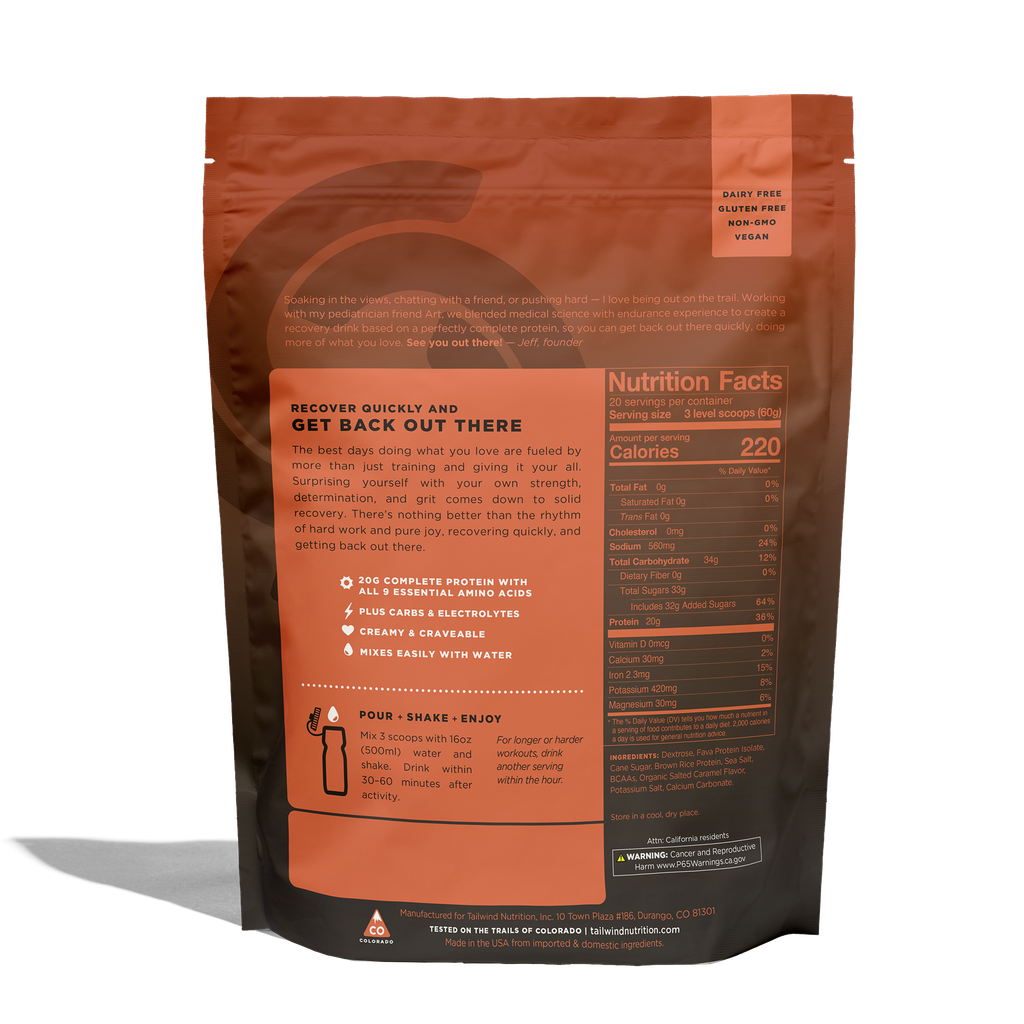 Bột Phục Hồi Sau Khi Tập Tailwind Recovery Mix 20 lần dùng - 4 mùi