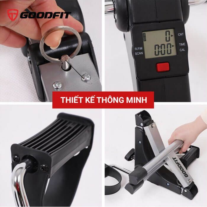 Xe đạp thể dục mini tại nhà gấp gọn GoodFit GF002MB