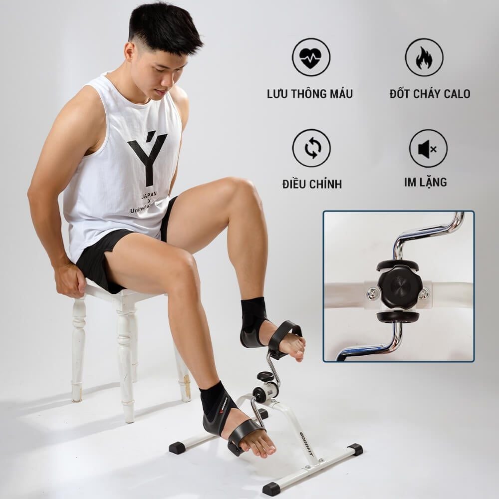 Xe đạp thể dục mini tại nhà gấp gọn GoodFit GF003MB