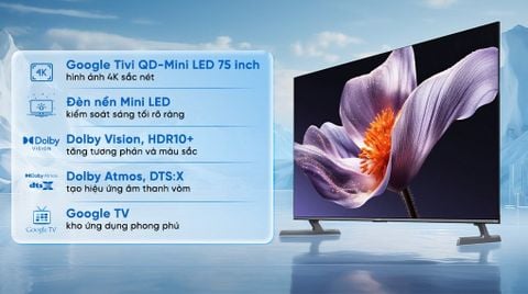 Google Tivi QD-MiniLED Xiaomi S Pro 4K 75 inch L75MB-SSEA 2026
