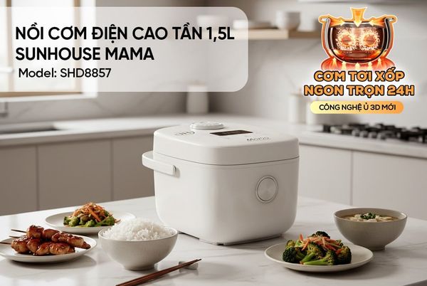 Nồi cơm điện cao tần 1.5L SUNHOUSE MAMA SHD8857
